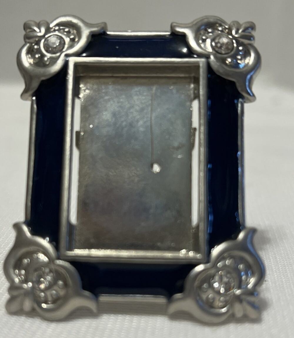 Jay Strongwater Mini Frame Crystal Accents 1.5 Inches Tall
